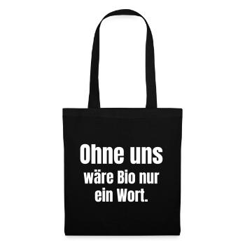 Sans nous, organique ne serait qu’un mot - Sac en tissu - noir - Devant