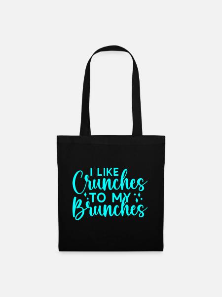 Fitness Motivation Bodybuilder Like Crunches - Stoffbeutel - Schwarz