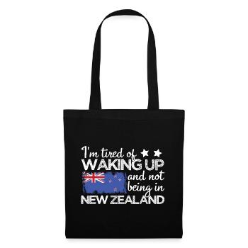 I'm Tired Waking Up Not Being In New Zealand - Tote Bag - black - Front
