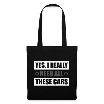 Yes i really need Car lover car guy mechanic - Sac en tissu - noir - Devant