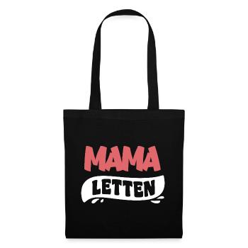 Mama Letten Bath Slippers for Mom - Tote Bag - black - Front