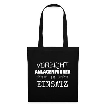 Anlagenfuehrer - Stoffbeutel - Schwarz - Vorne