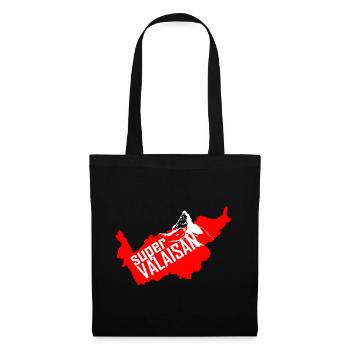 Super Valaisan des Alpes - Sac en tissu - noir - Devant