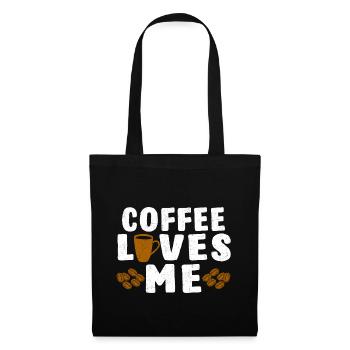 Coffee Loves Me - Tote Bag - black - Front