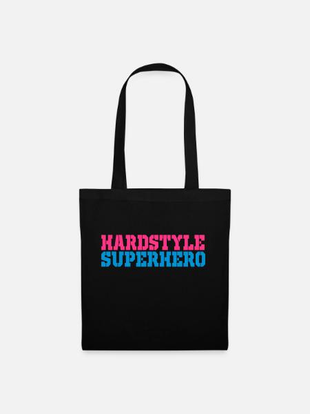 Hardstyle Superheld - Stoffbeutel - Schwarz