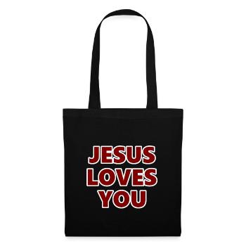 Jésus, proverbe anglais, foi, religion, Dieu - Sac en tissu - noir - Devant