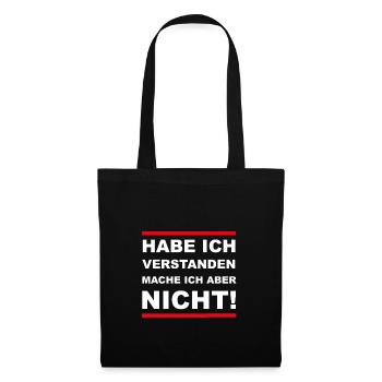 funny saying, gift idea - Tote Bag - black - Front
