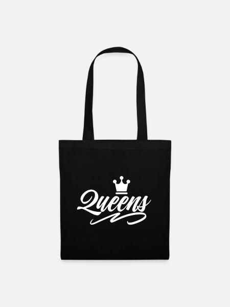 Queens - Stoffbeutel - Schwarz