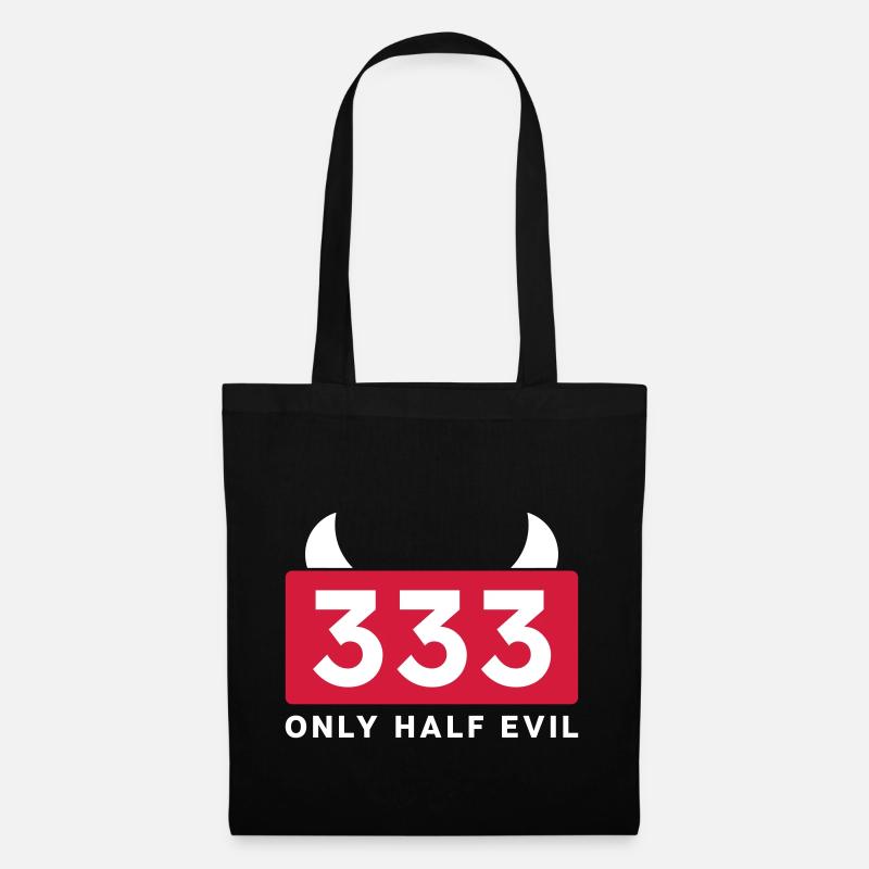 333 ONLY HALF EVIL - Tote Bag - black