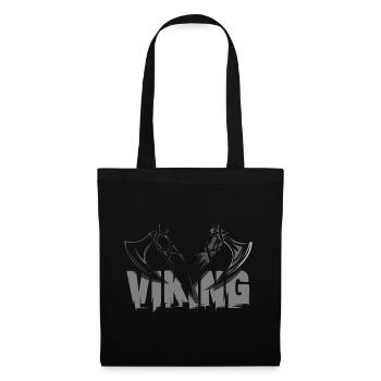 Viking Axe AX Symbole Vikings Vikings Vikings - Sac en tissu - noir - Devant