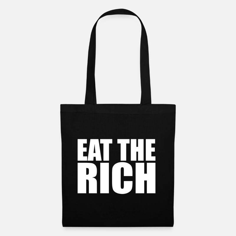 Eat the rich - Stoffbeutel - Schwarz