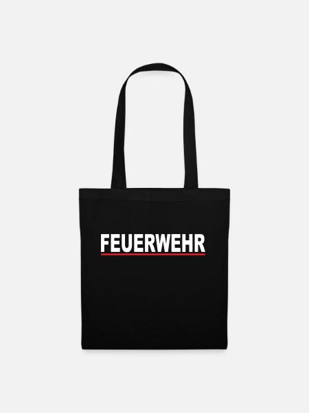 Feuerwehr Modern Thüringen Neu FW04 WR - Stoffbeutel - Schwarz
