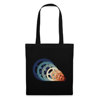 Retro Vintage Cycling Mountain Biking Cycling - Tote Bag - black - Front