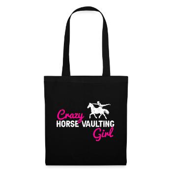 Vaulting Acrobatics Design and Equestrian Horse - Tote Bag - black - Front
