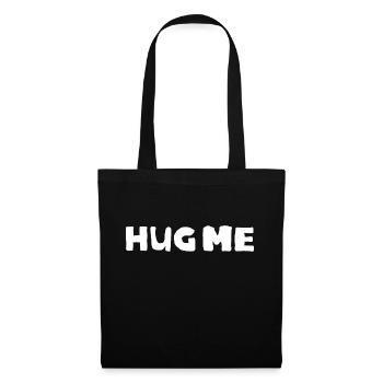 hug me - Stoffbeutel - Schwarz - Vorne