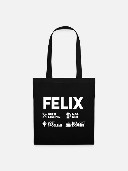 Felix - Stoffbeutel - Schwarz