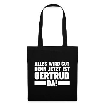 Gertrud - Stoffbeutel - Schwarz - Vorne