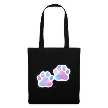 Galaxie des pattes de chien - Sac en tissu - noir - Devant