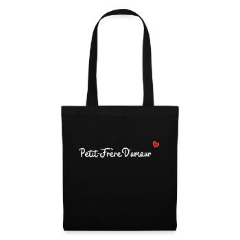 Petit frère d'amour - Sac en tissu - noir - Devant
