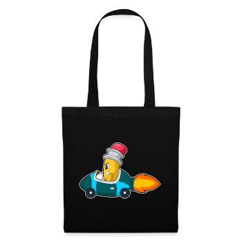 Pencil Car - Tote Bag - black - Front