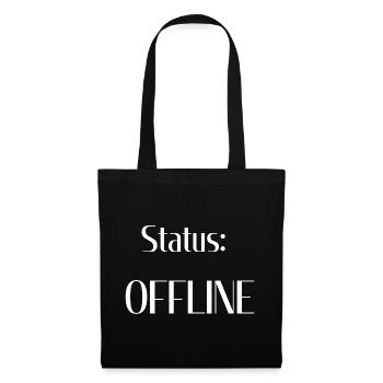 Status Offline OFFLINE - Stoffbeutel - Schwarz - Vorne