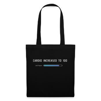 Cardio augmenté à 100 - Sac en tissu - noir - Devant