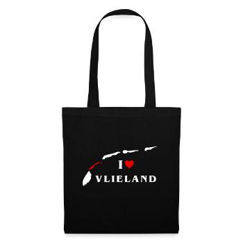 I Love Vlieland - Tote Bag - black - Front
