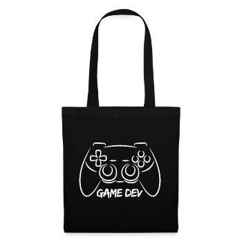 Développeur de jeux - Sac en tissu - noir - Devant