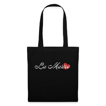La mariée - Sac en tissu - noir - Devant