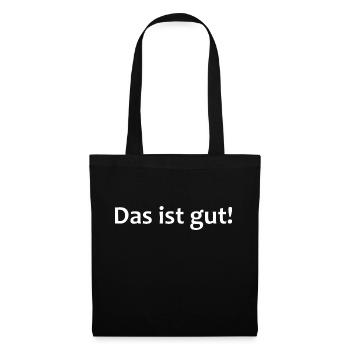 gut - Stoffbeutel - Schwarz - Vorne