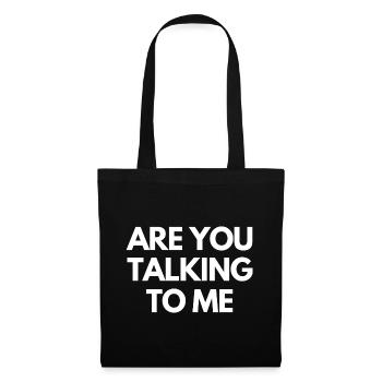 film culte, réplique culte, fan de cinéma - Sac en tissu - noir - Devant