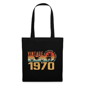 Vintage 1970 Cadeau Anniversaire - Millésime 1970 - Sac en tissu - noir - Devant