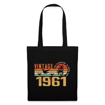Vintage 1961 Cadeau Anniversaire - Millésime 1961 - Sac en tissu - noir - Devant
