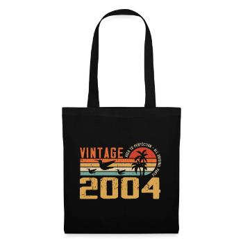 Vintage 2004 Cadeau Anniversaire - Millésime 2004 - Sac en tissu - noir - Devant