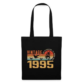 Vintage 1995 Cadeau Anniversaire - Millésime 1995 - Sac en tissu - noir - Devant