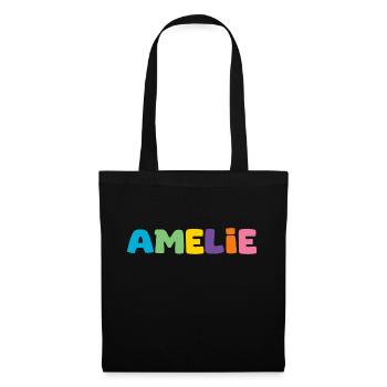 Name - Amelie - Tote Bag - black - Front