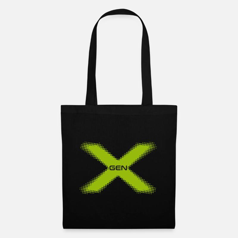 Grüne Generation X - Stoffbeutel - Schwarz