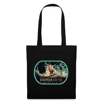 Illustration European Red Fox, Wild Beauty - Tote Bag - black - Front