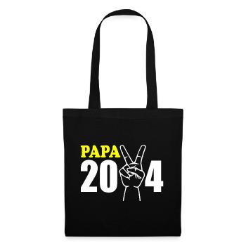Papa 2024 - Stoffbeutel - Schwarz - Vorne