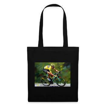 Puissance de la pédale : cycliste professionnel - Sac en tissu - noir - Devant