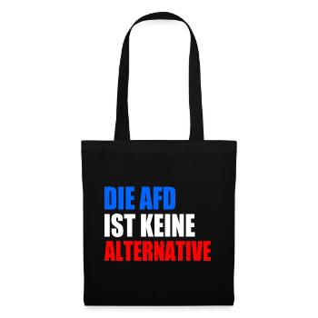 die afd ist keine alternative - Stoffbeutel - Schwarz - Vorne