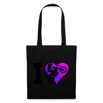 Women's Dirt Bike Dirt Biker Motocross Freestyle Moto - Tote Bag - black - Front