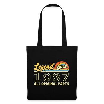 Légendaire depuis 1987 Anniversaire 1987 Millésime 1987 - Sac en tissu - noir - Devant