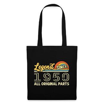 Légendaire depuis 1950 Anniversaire 1950 Millésime 1950 - Sac en tissu - noir - Devant