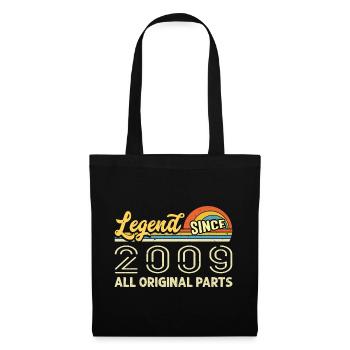 Légendaire depuis 2009 Anniversaire 2009 Millésime 2009 - Sac en tissu - noir - Devant