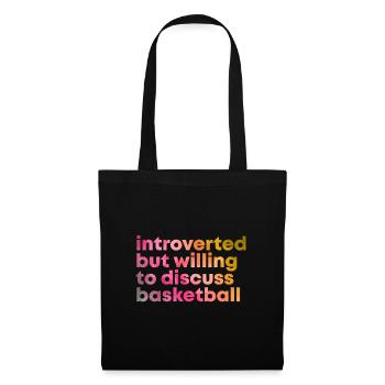 Basketball - Stoffbeutel - Schwarz - Vorne