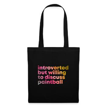 Paintball - Sac en tissu - noir - Devant