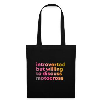motocross - Sac en tissu - noir - Devant