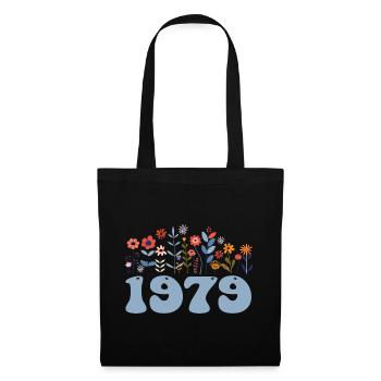 1979 Floral Pattern 1979 Floral Theme Floral 1979 - Tote Bag - black - Front