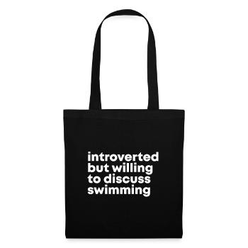 natation - Sac en tissu - noir - Devant